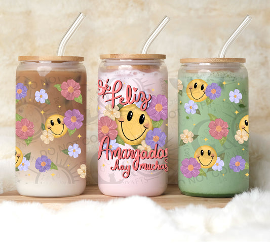 Sé Feliz 16oz PNG