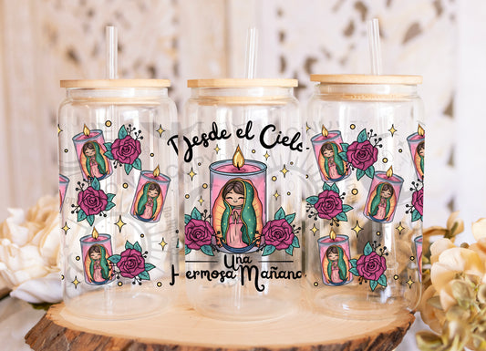 Virgencita Candle 16oz PNG