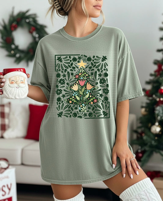 Talavera Christmas (dark green) PNG