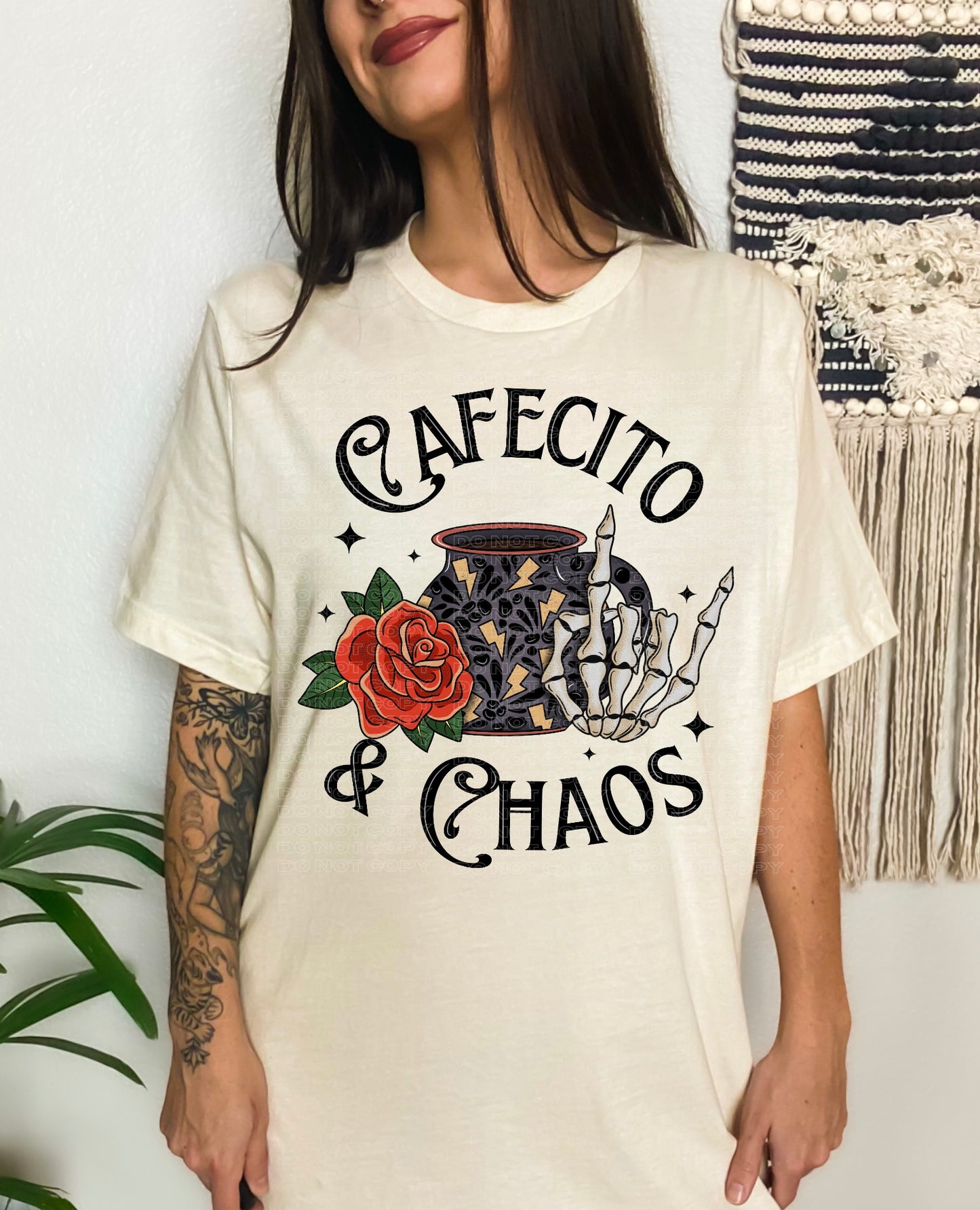 Café & Chaos PNGs (black/white)