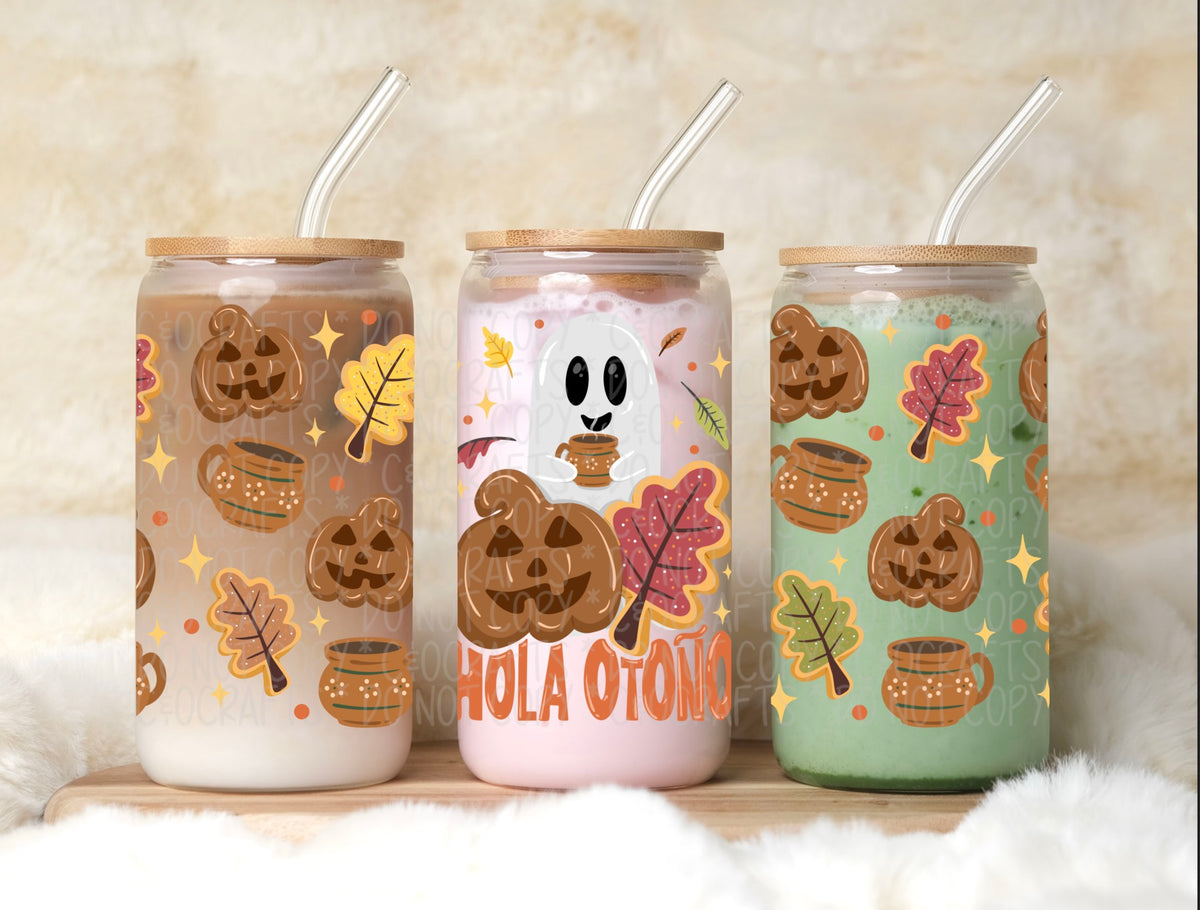 Hola Otoño 16oz PNG