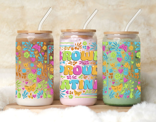 Brown Proud Latina 16oz PNG