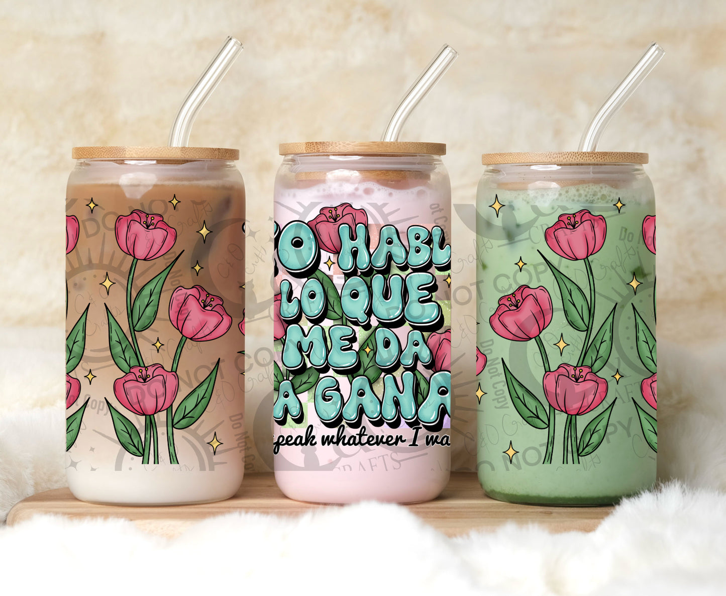 Hablo lo que Quiero 16oz PNG