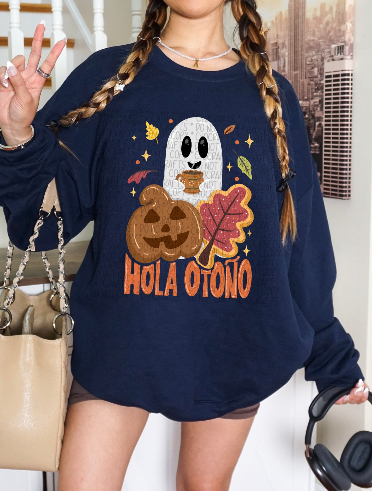 Hola Otoño PNGs (brown/orange)