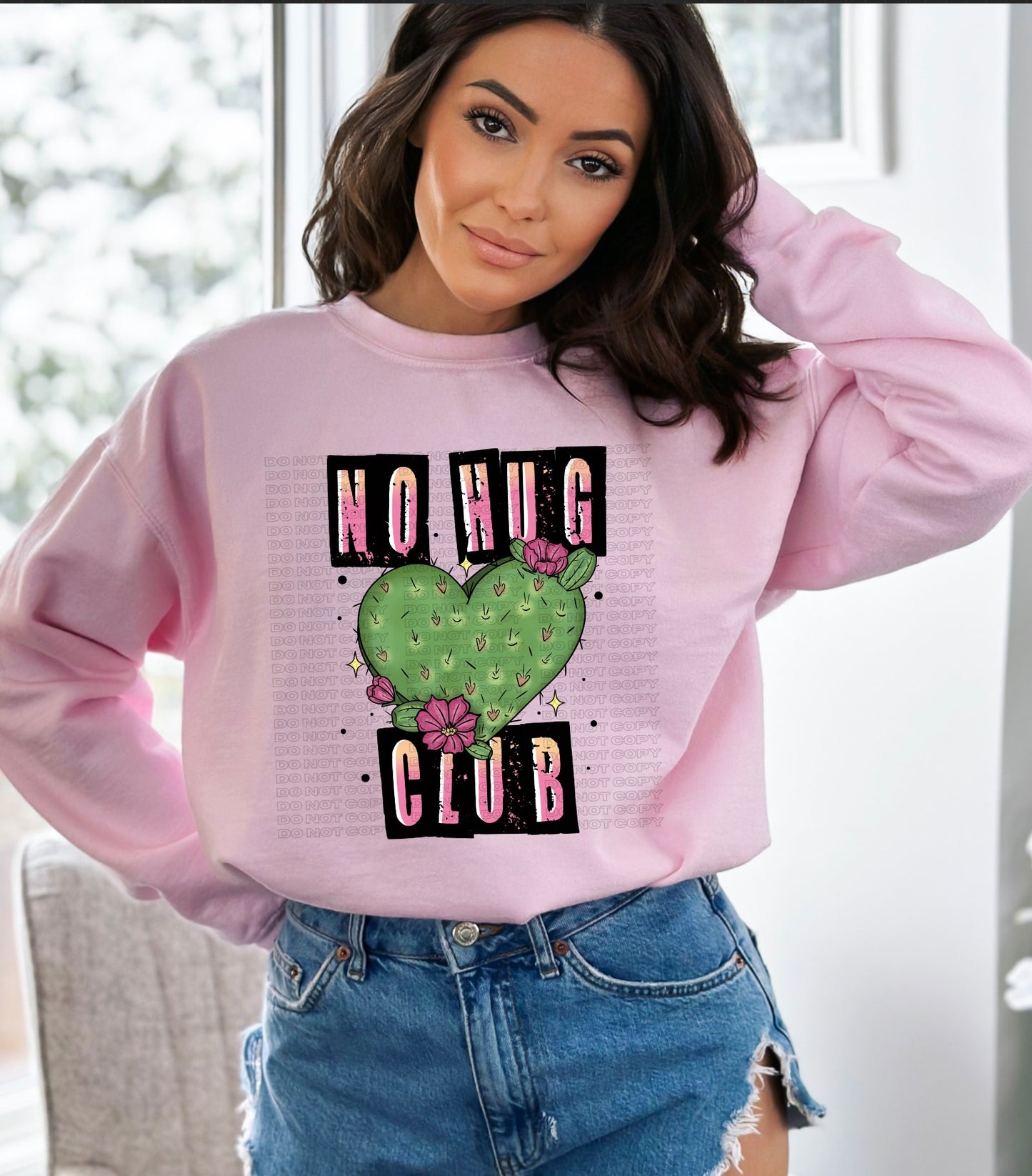 No Hug Club PNG