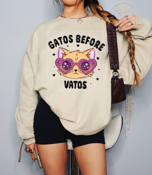 Orange Gatos Before Vatos (black/white) PNGs