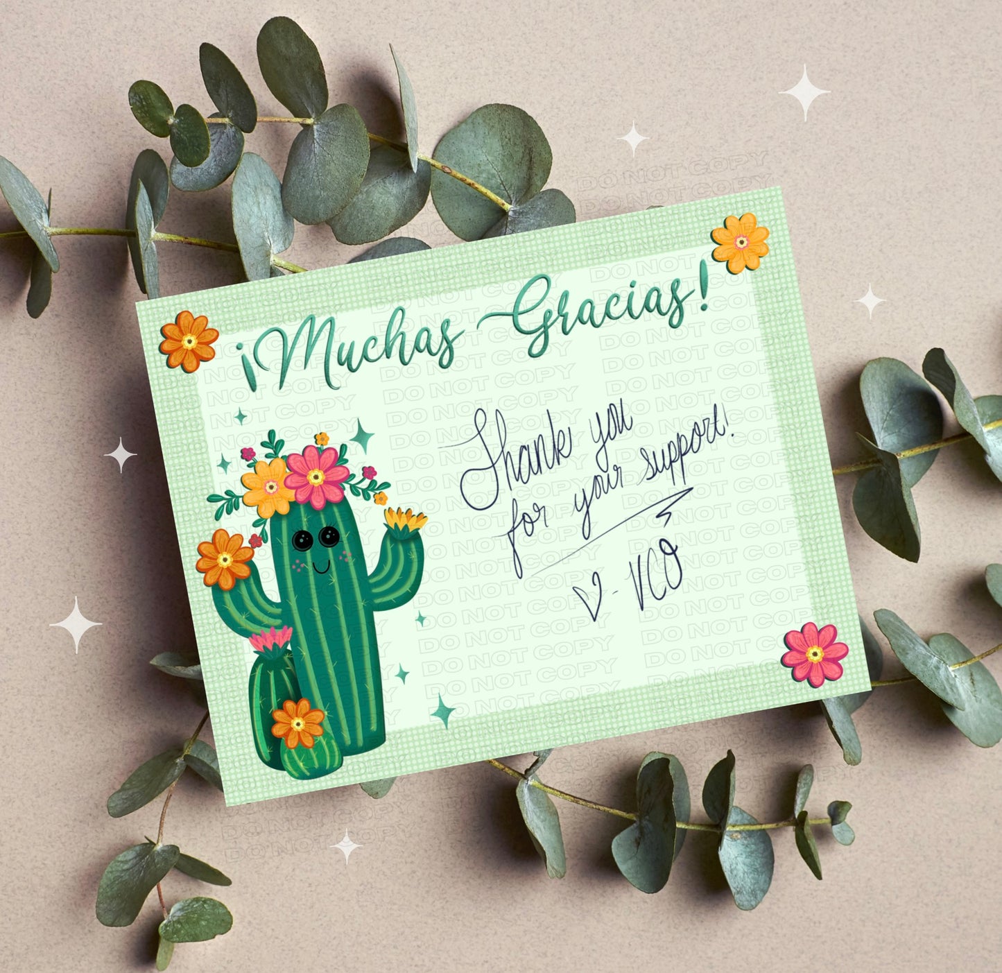 Cactus Insert Card PNG