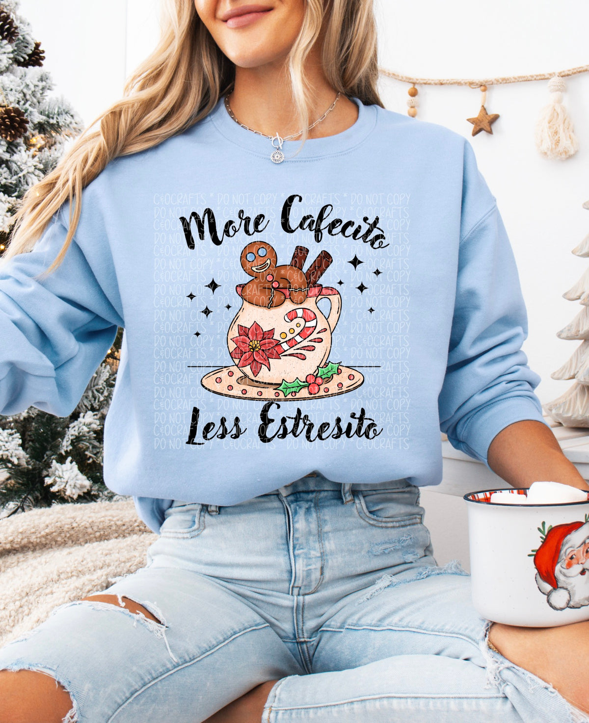 Less Estresito X-Mas PNGs (black/white)