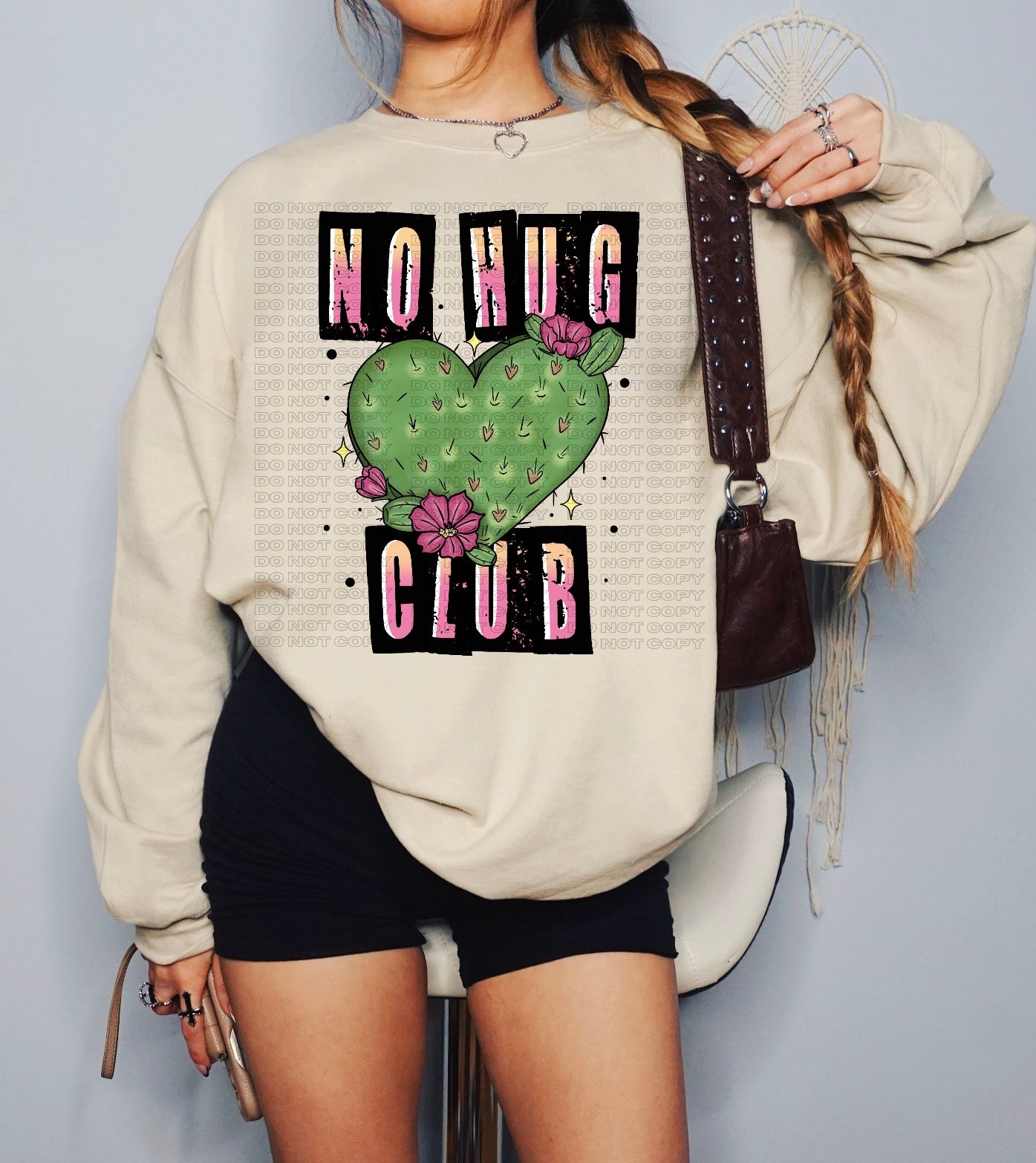No Hug Club PNG