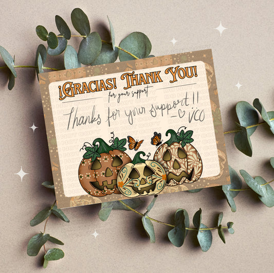 Talavera Pumpkins Insert Card PNG