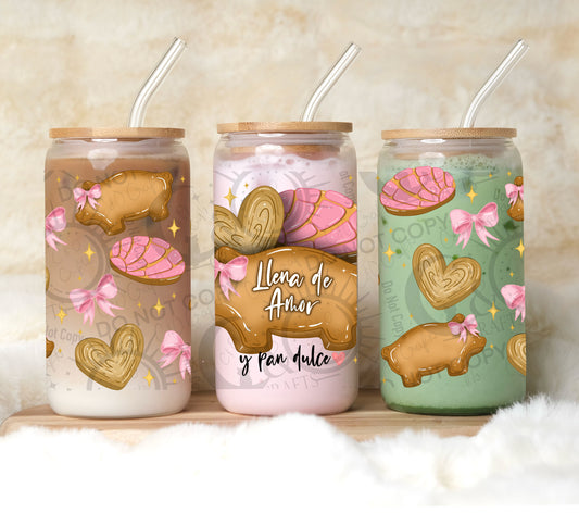 Llena de Amor 16oz PNG