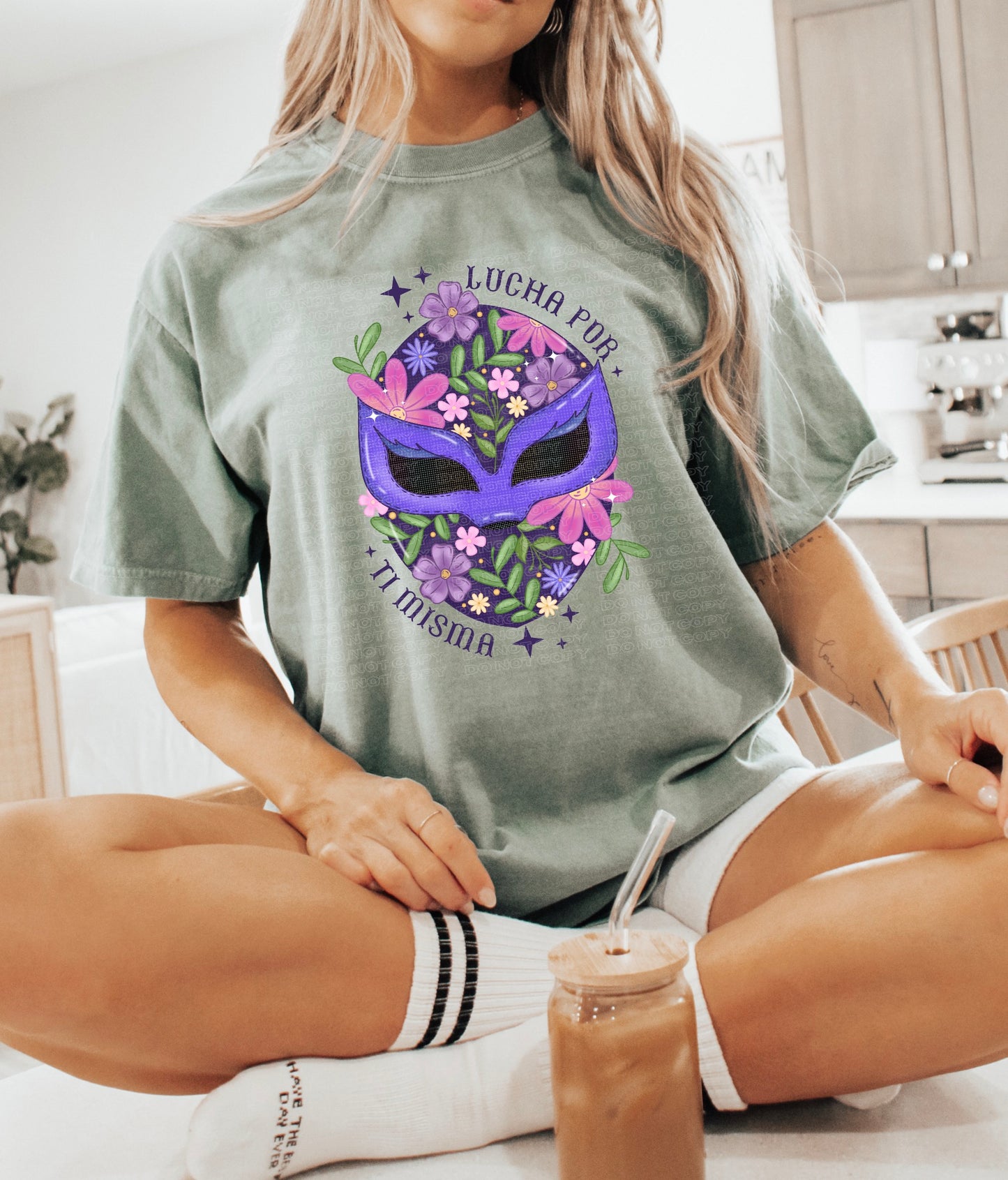 Floral Lucha Mask PNG