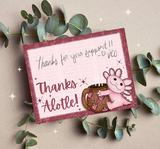 Thanks Alotle Insert Card PNG
