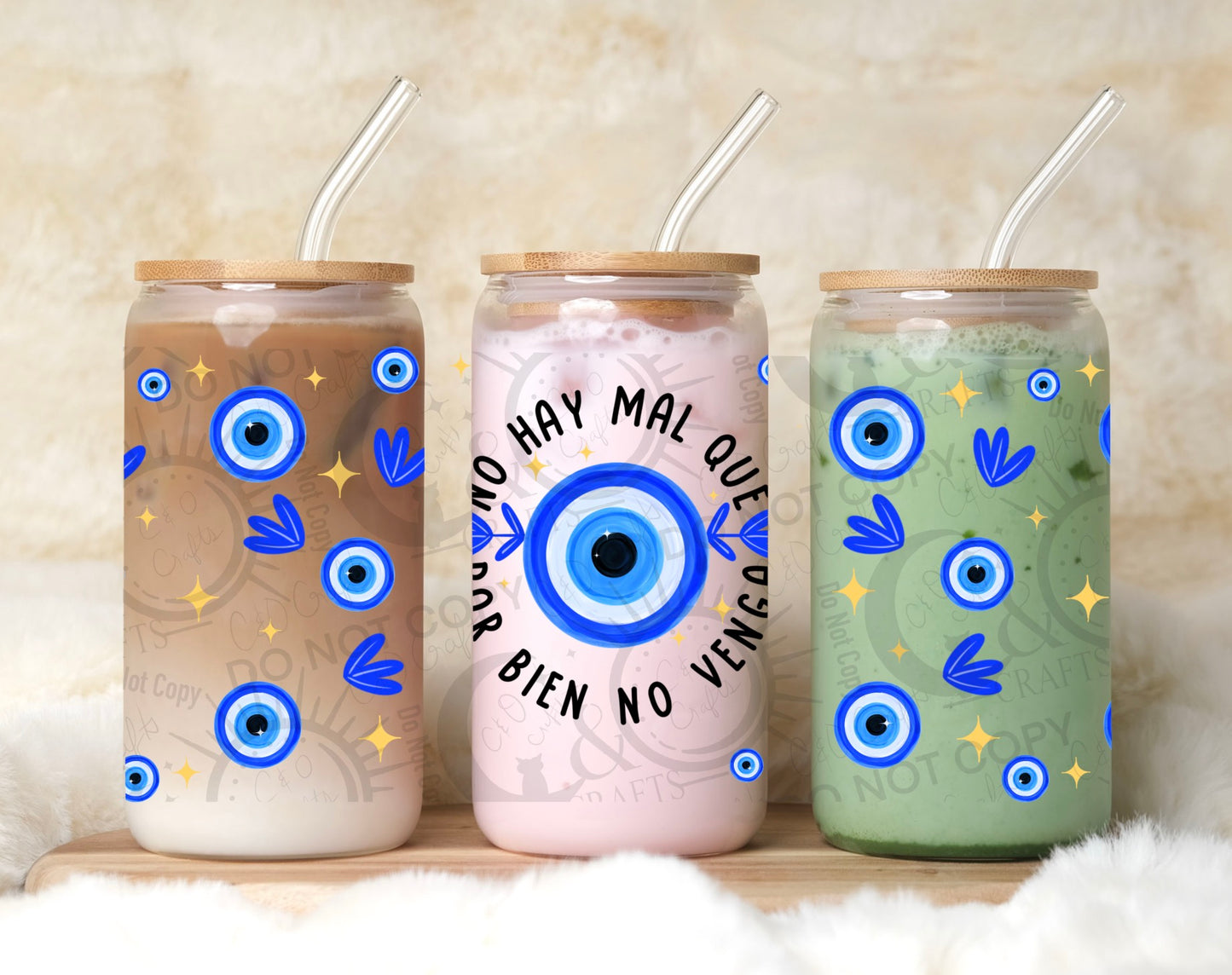No Hay Mal Ojo 16oz PNG