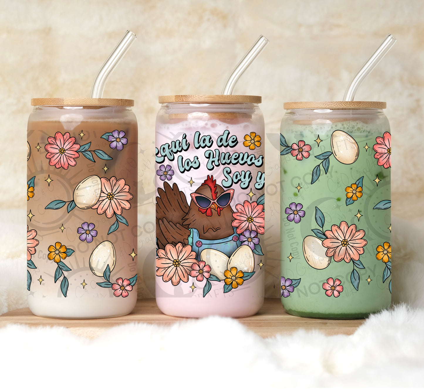 La De Los Huevos 16oz PNG Wrap