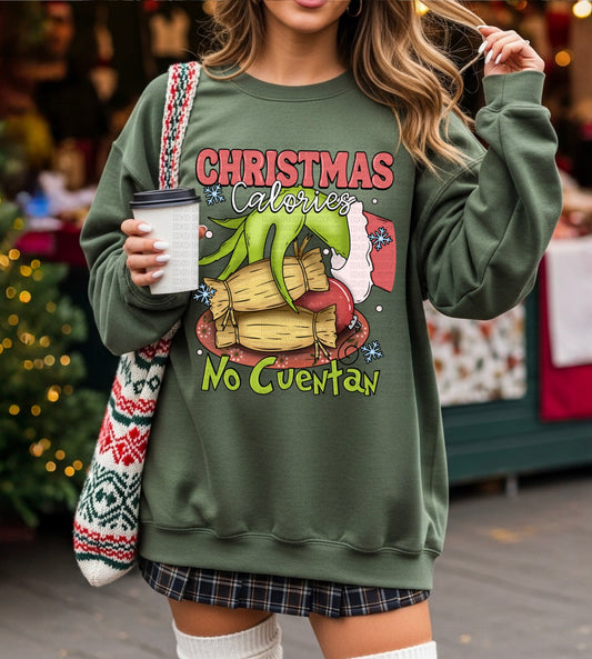 Christmas Calories (Green hand) PNG