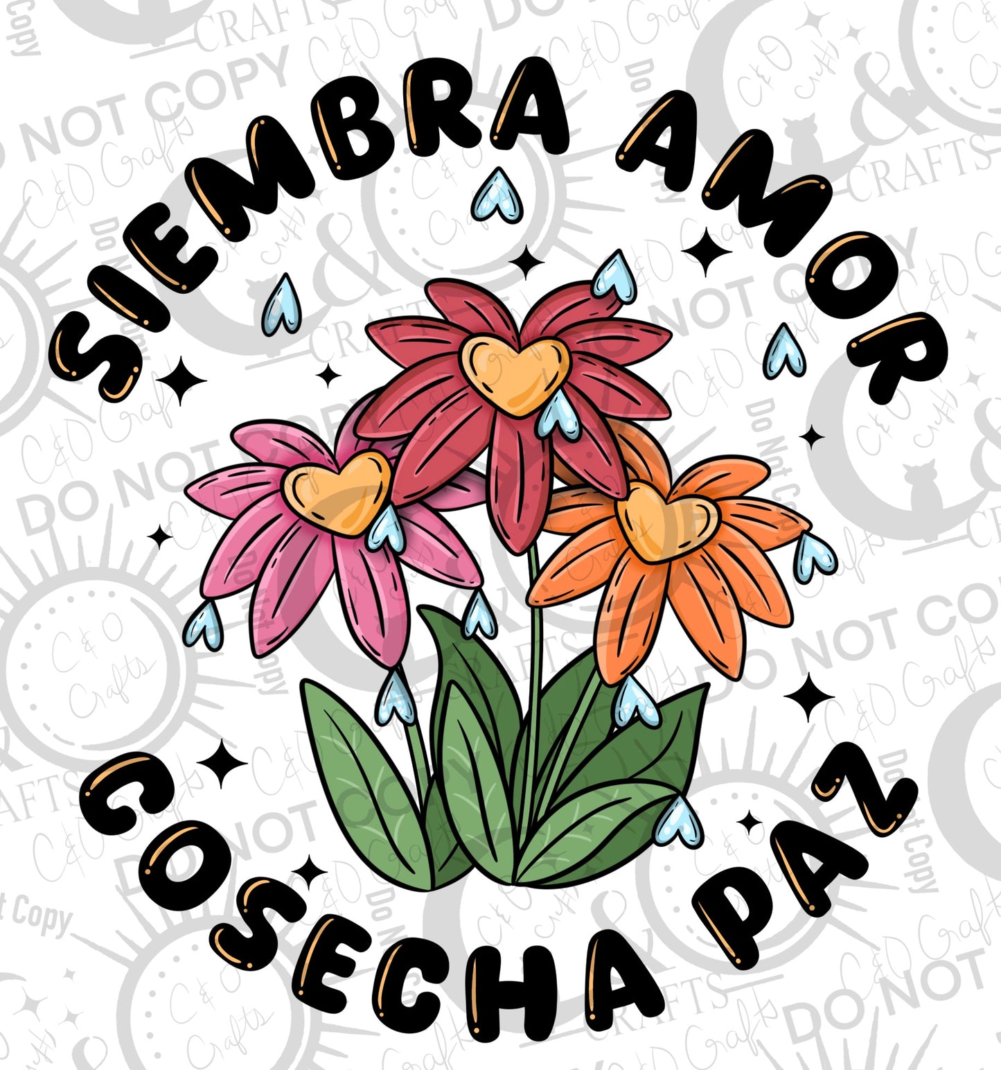 Siembra Amor PNGs (black/white)