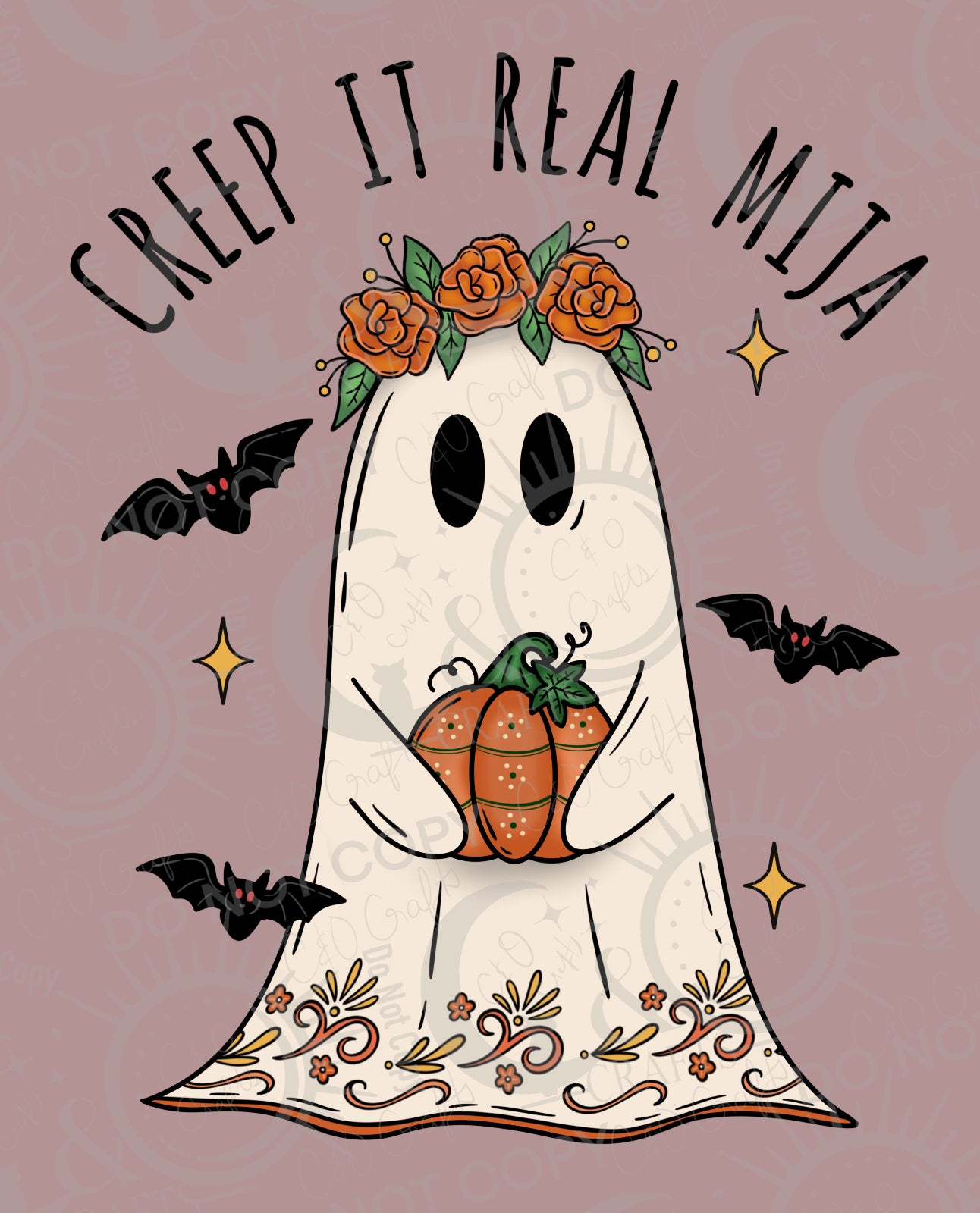 Creep It Real Mija PNG