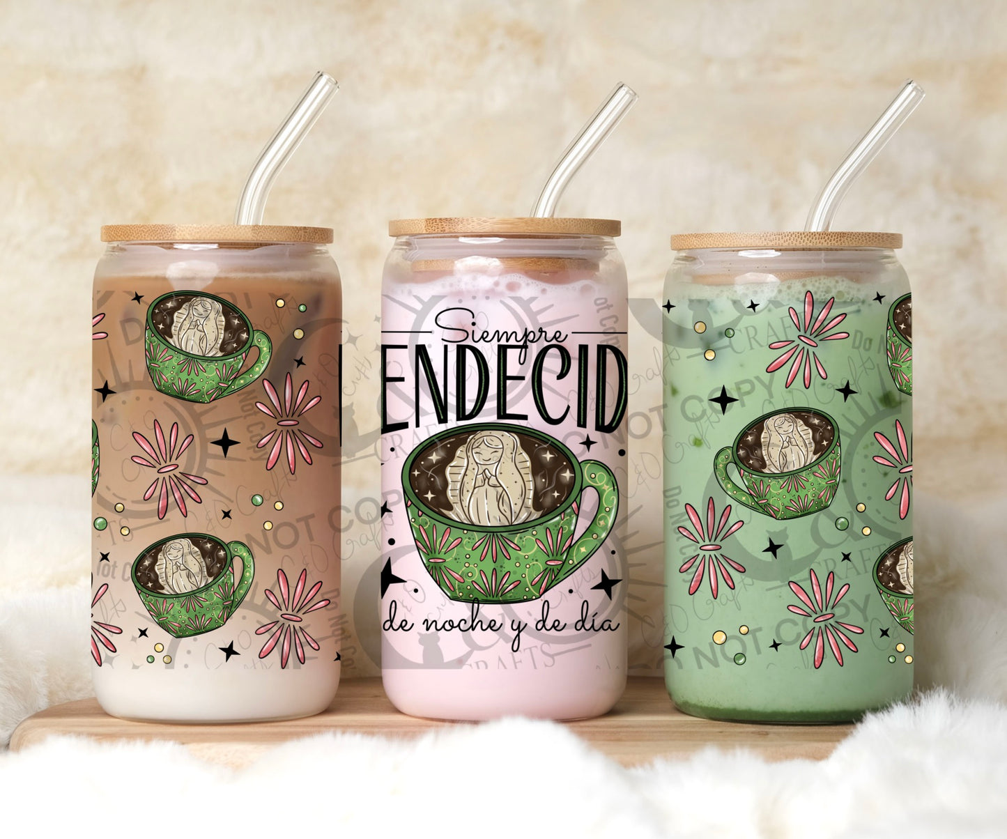 Bendecida 16oz PNG