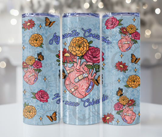 Aguanta Corazón 20oz Wrap PNG