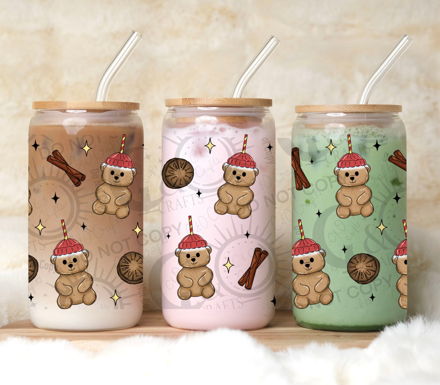 Abuela Bear Cups 16oz PNG