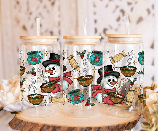 Pozole Snowman 16oz PNG