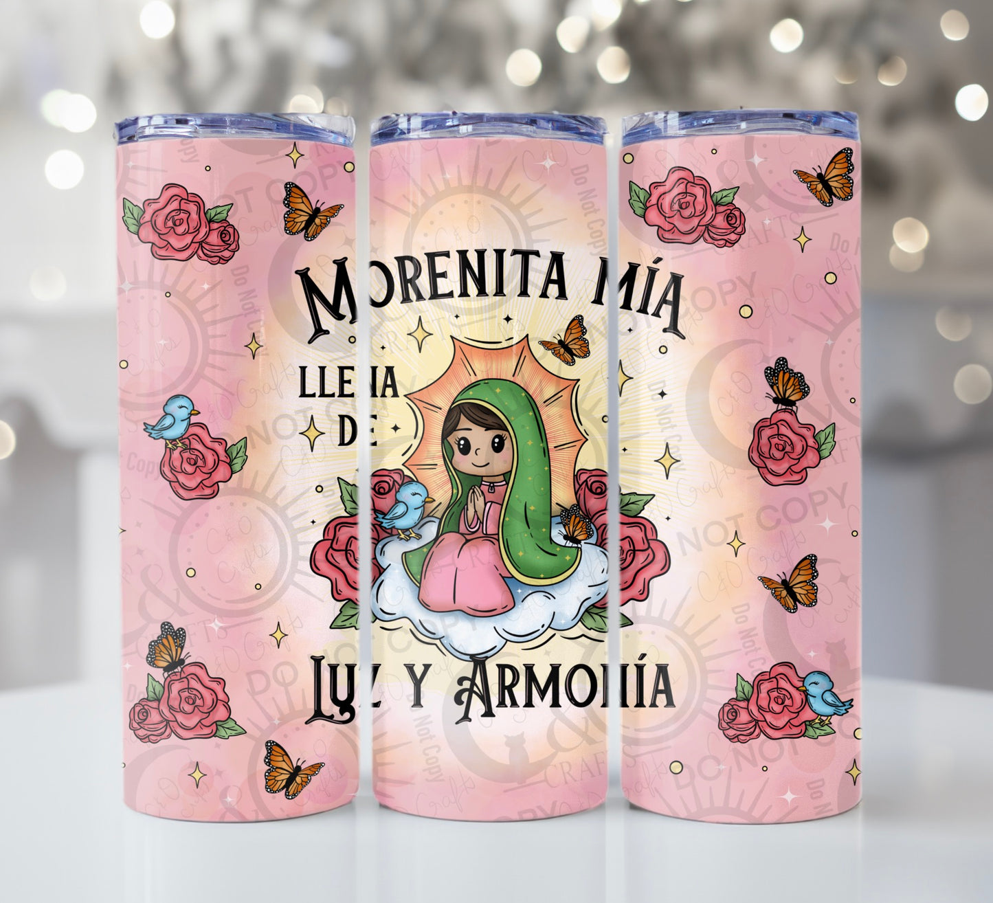 Morenita Mía 20oz Wrap PNG