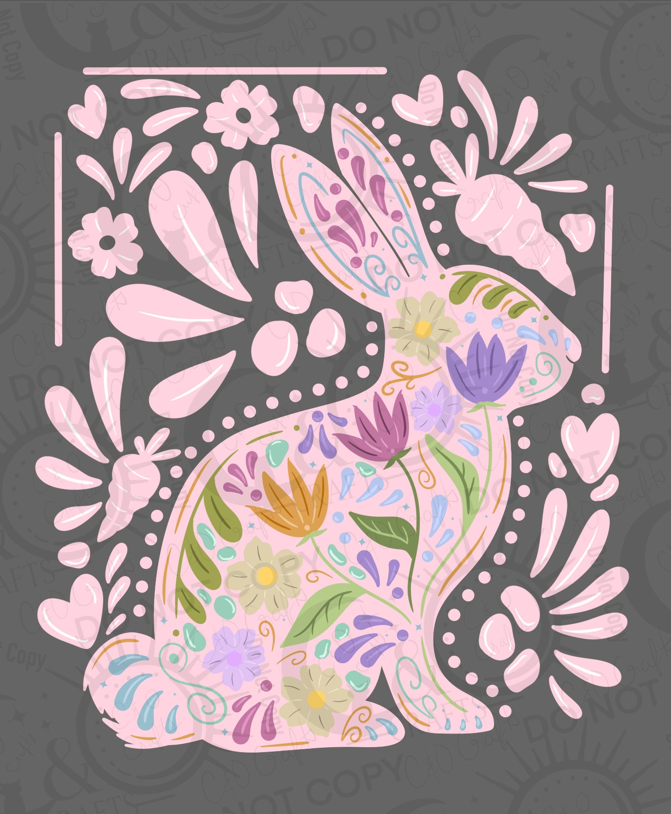 Talavera Bunny Pink PNG