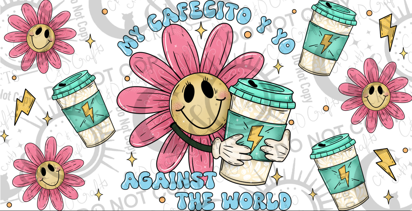 Cafecito y Yo 16oz PNG