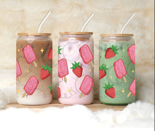 Fresa Paletas 16oz PNG
