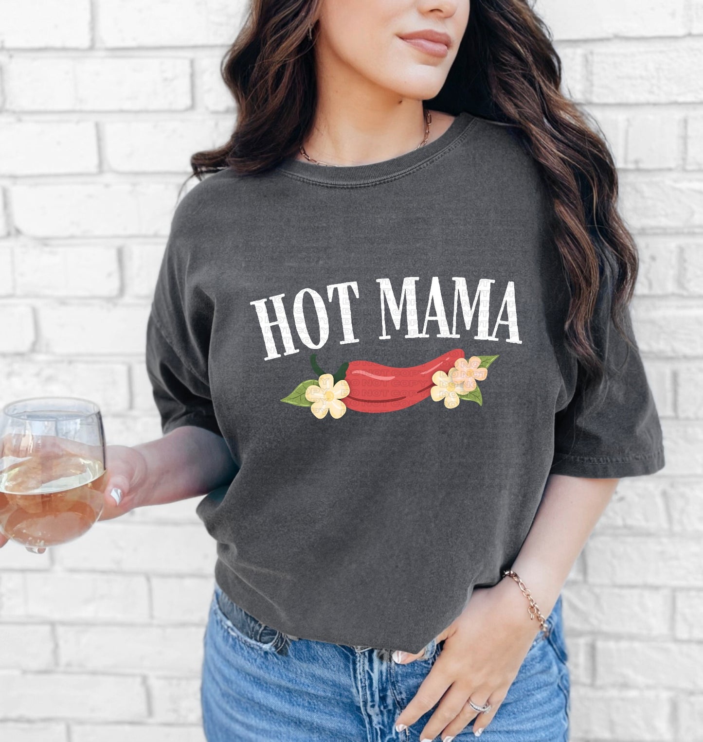 Hot Mama PNGs (black/white)