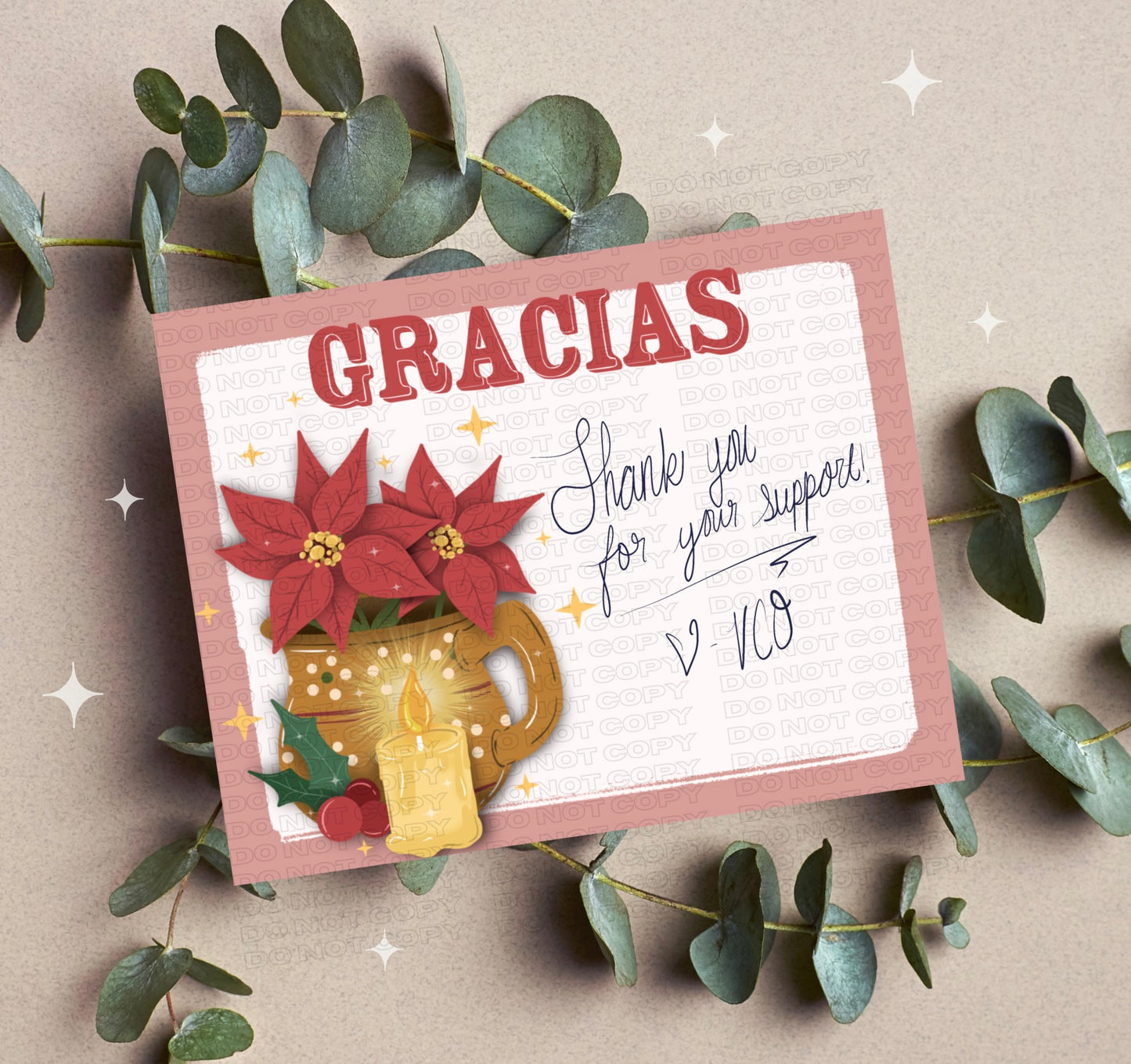 Nochebuena Insert Card PNG