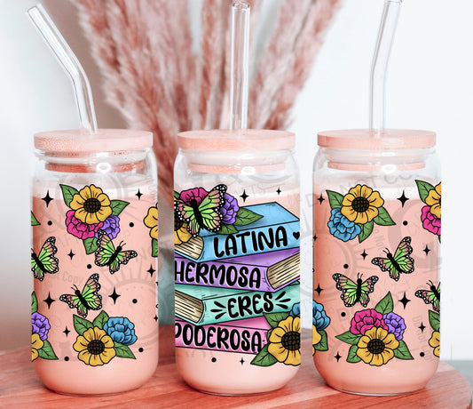 Butterfly Latina Poderosa 16oz PNG