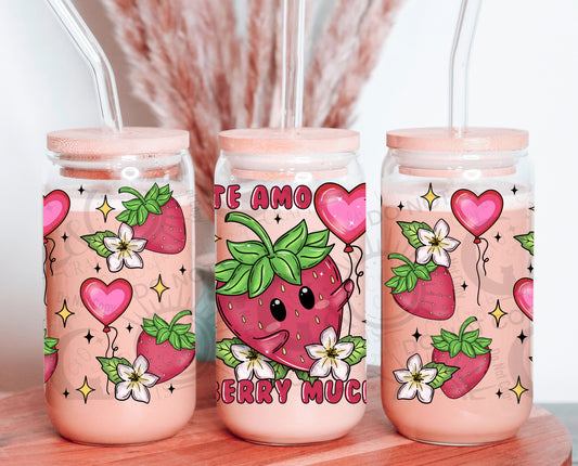 Te Amo Berry Much 16oz PNG