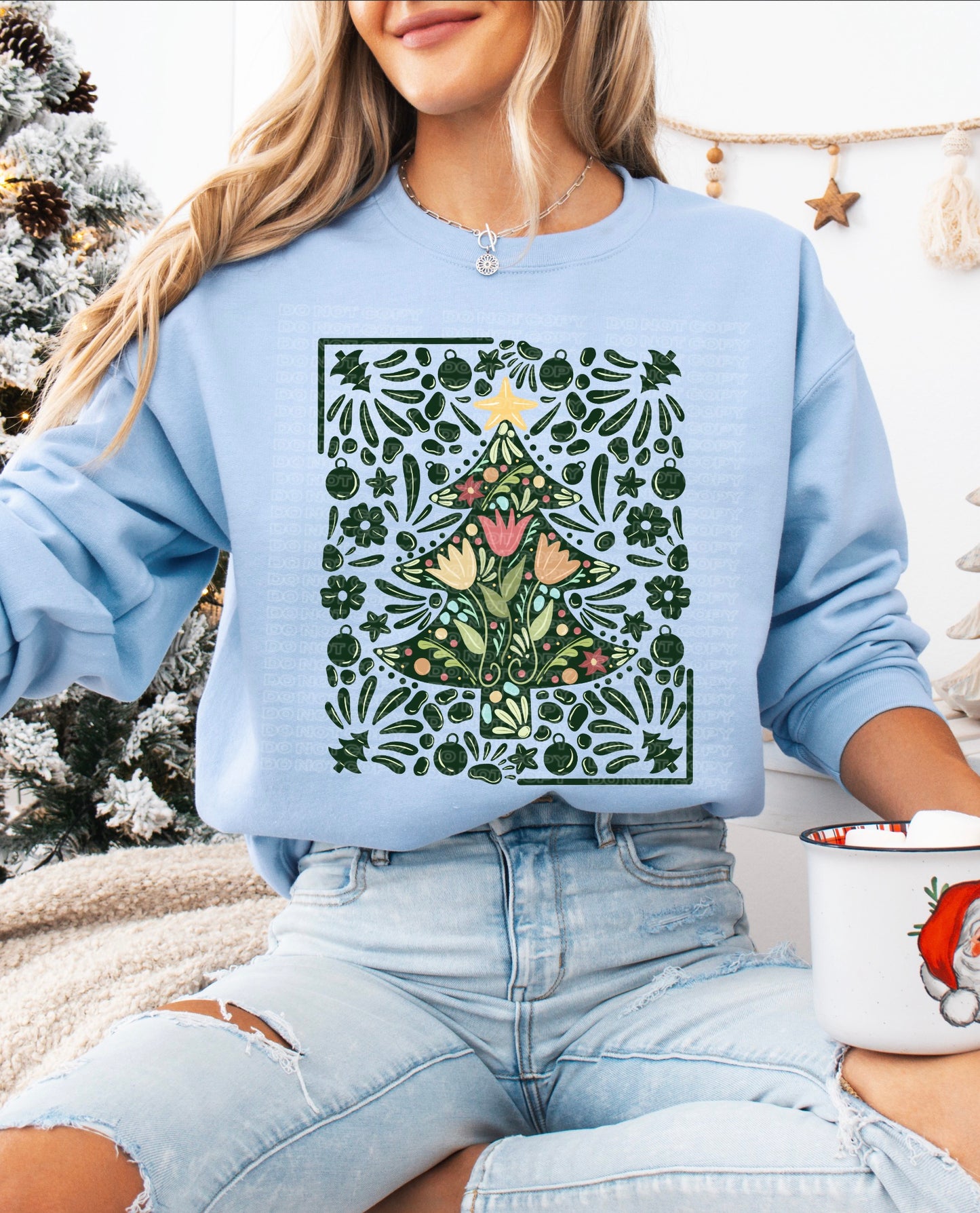 Talavera Christmas (dark green) PNG