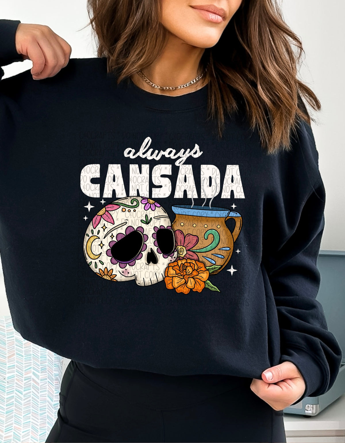 Always Cansada PNGs (black/white)