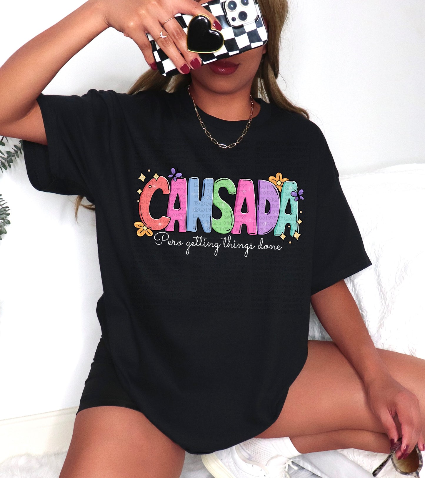 Cansada PNGs (black/white)