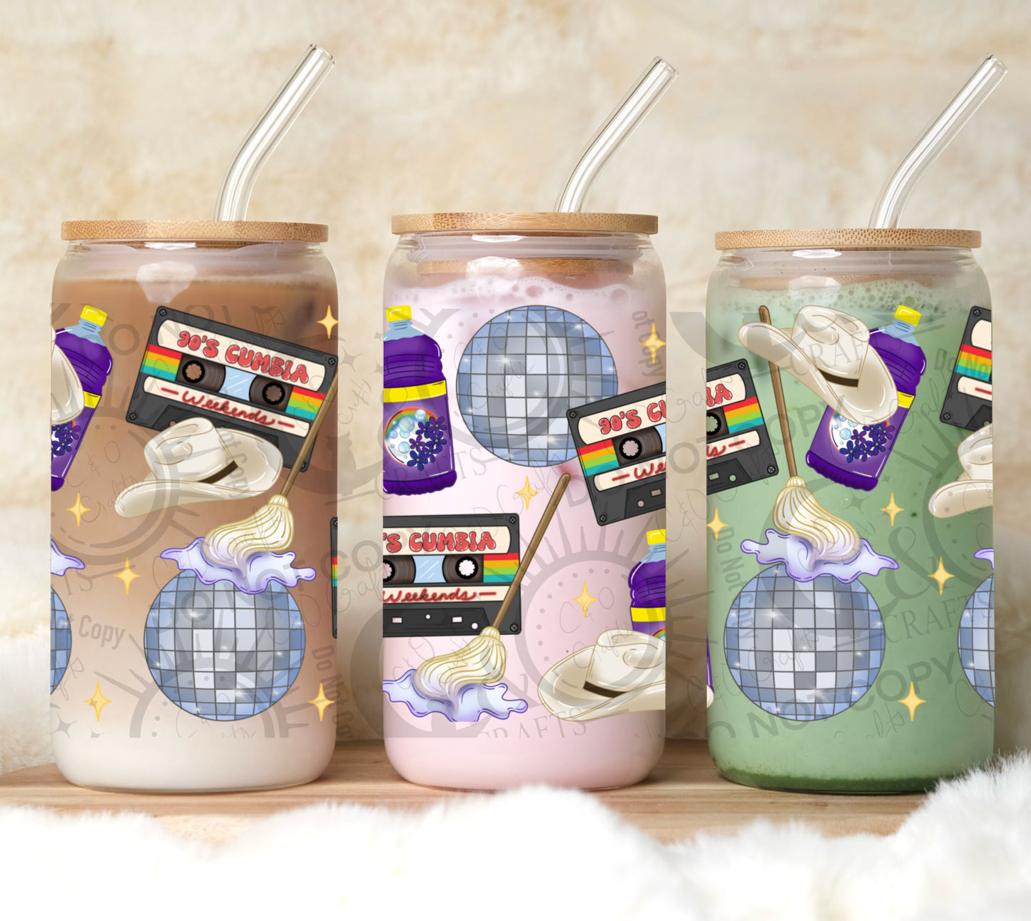 90’s Cumbia Weekends 16oz PNG