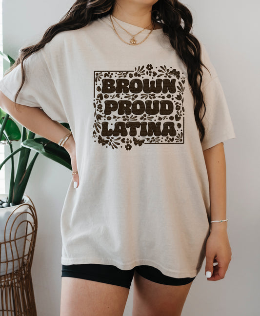 Brown Proud Latina (Brown) PNG