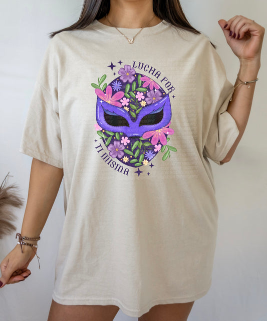 Floral Lucha Mask PNG