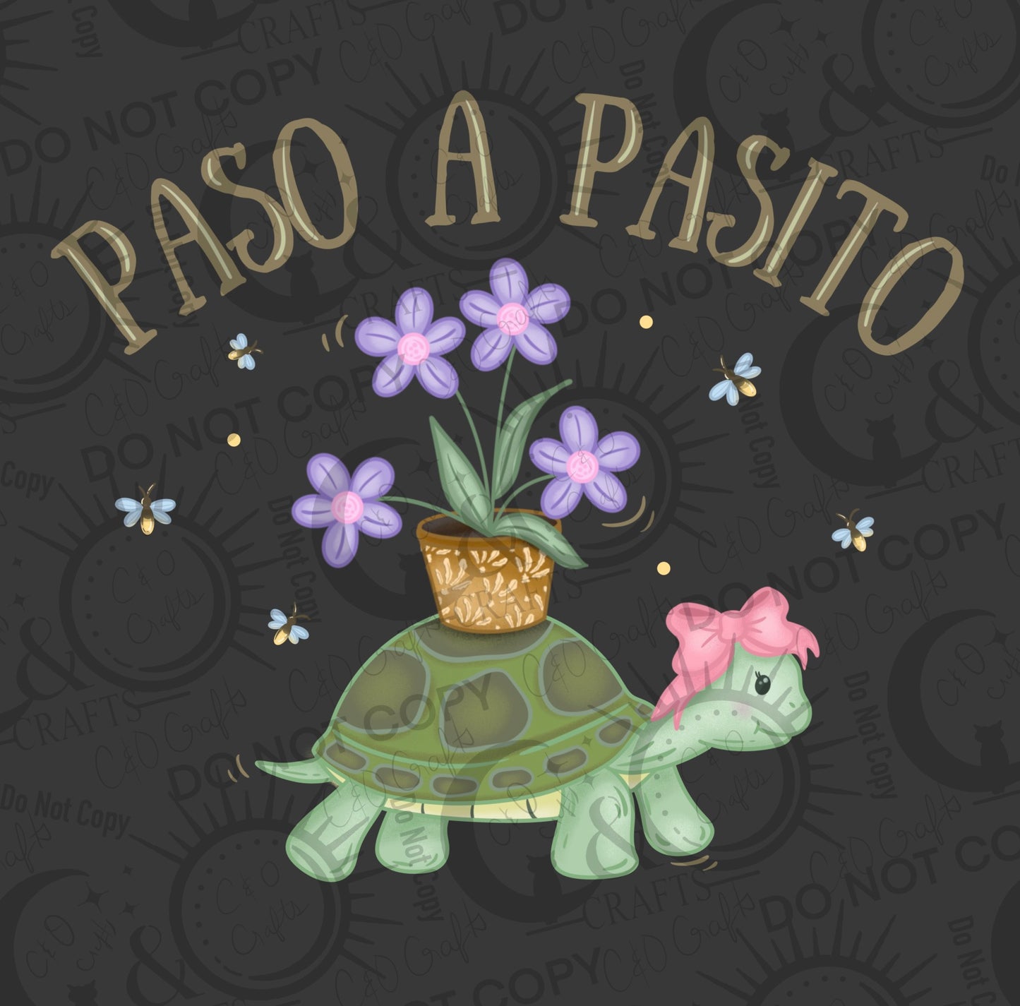 Paso a Pasito (Tortugita) PNGs (dark/light)