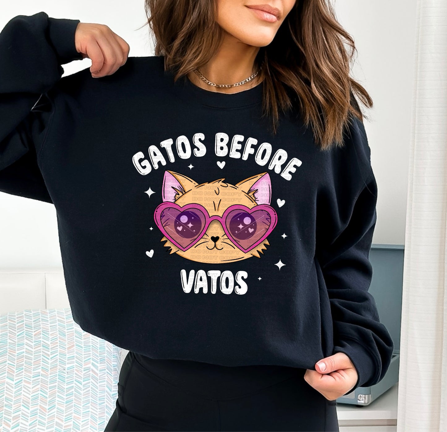 Orange Gatos Before Vatos (black/white) PNGs