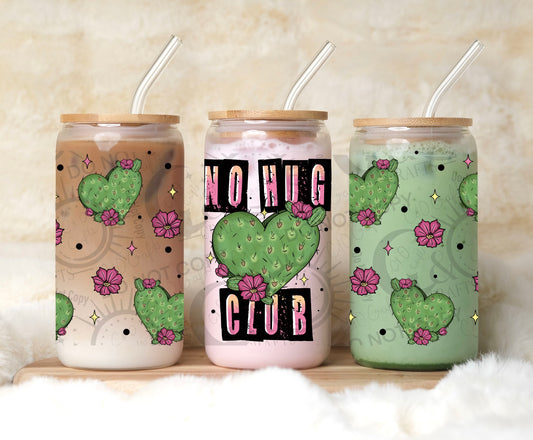 No Hug Club 16oz PNG