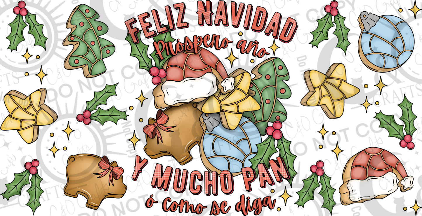 Mucho Pan Christmas 16oz PNG
