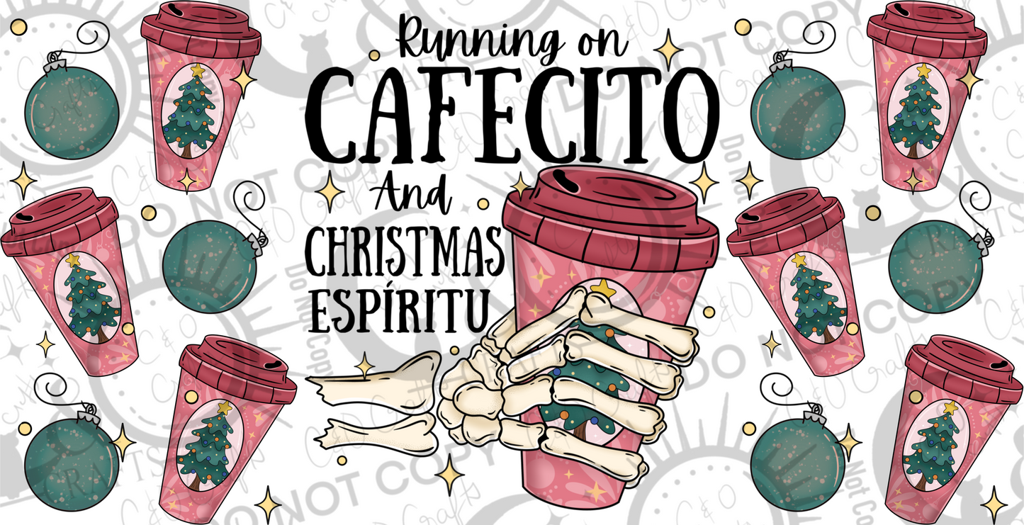 Running on Cafecito16oz PNG