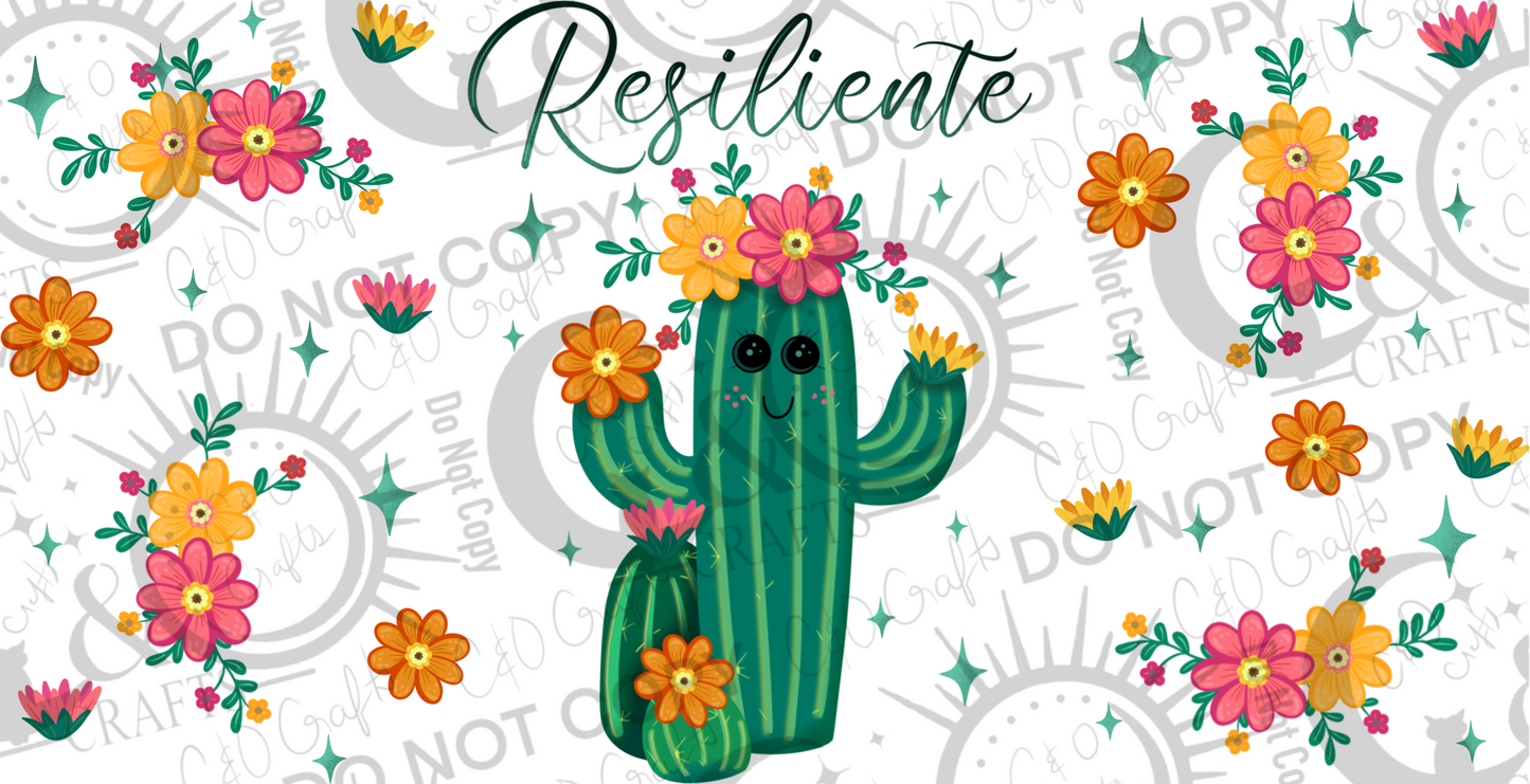 Resiliente Cactus 16oz PNG