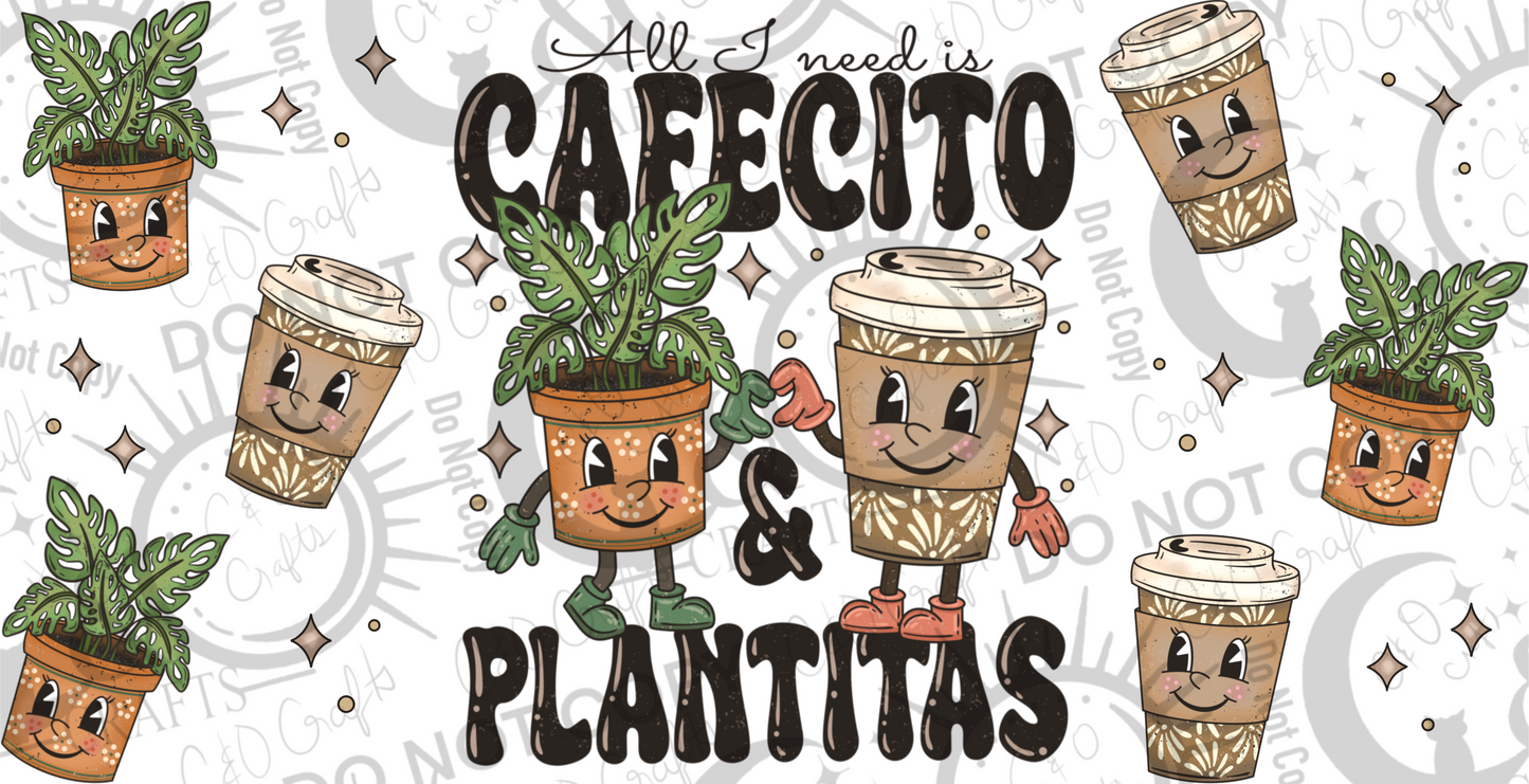 Café y Plantitas 16oz PNG
