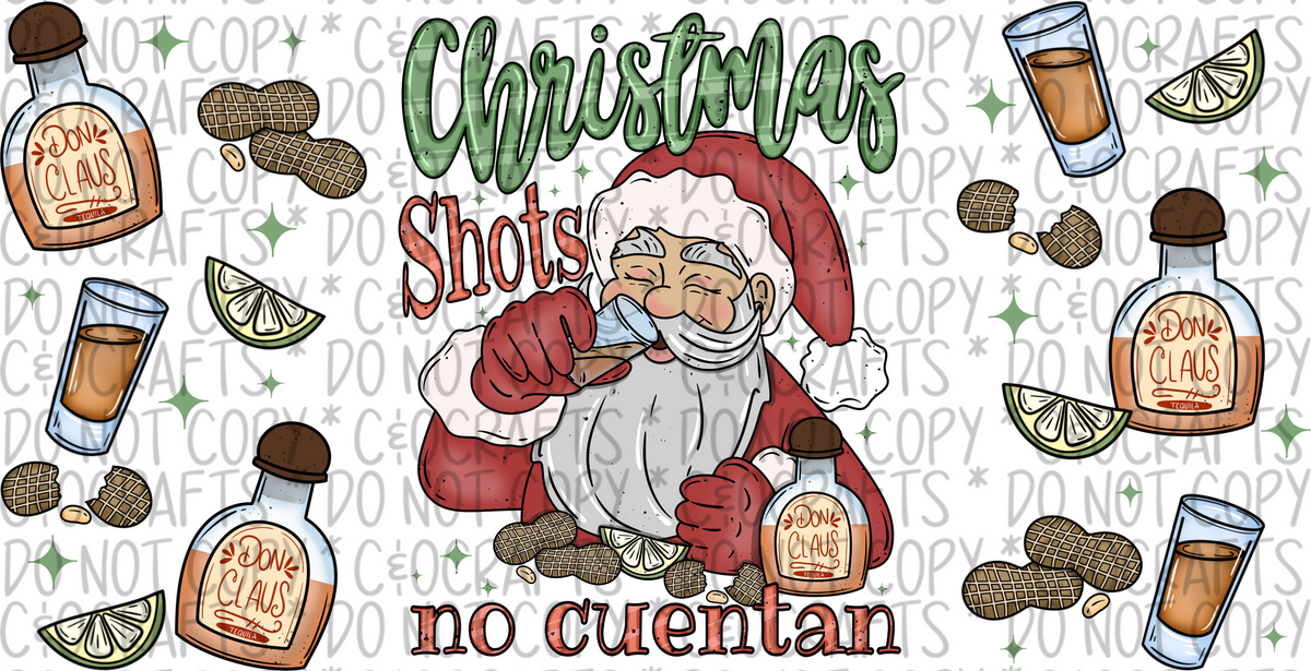 Christmas Shots 16oz PNG